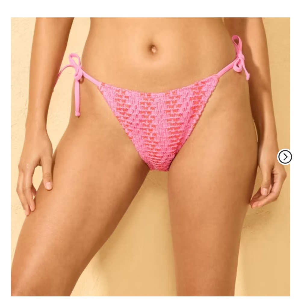 NWT Wild Fable Vibrant Pink Swim Bottom with Ties
